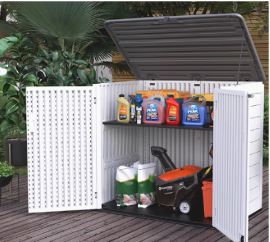 Chill Garden - HDPE Ling-shaped outdoor waterproof storage cabinet | Outdoor cabinet | Waterproof cabinet | Terrace storage cabinet | Terrace outdoor cabinet