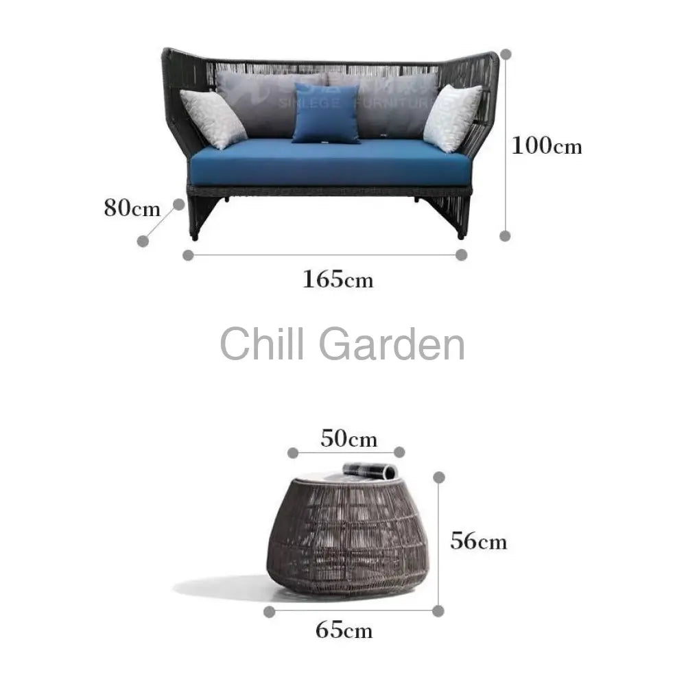 戶外沙發 ︳沙發 咖啡桌︳戶外傢俬 Sofa047