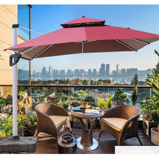 3m square luxury outdoor umbrella