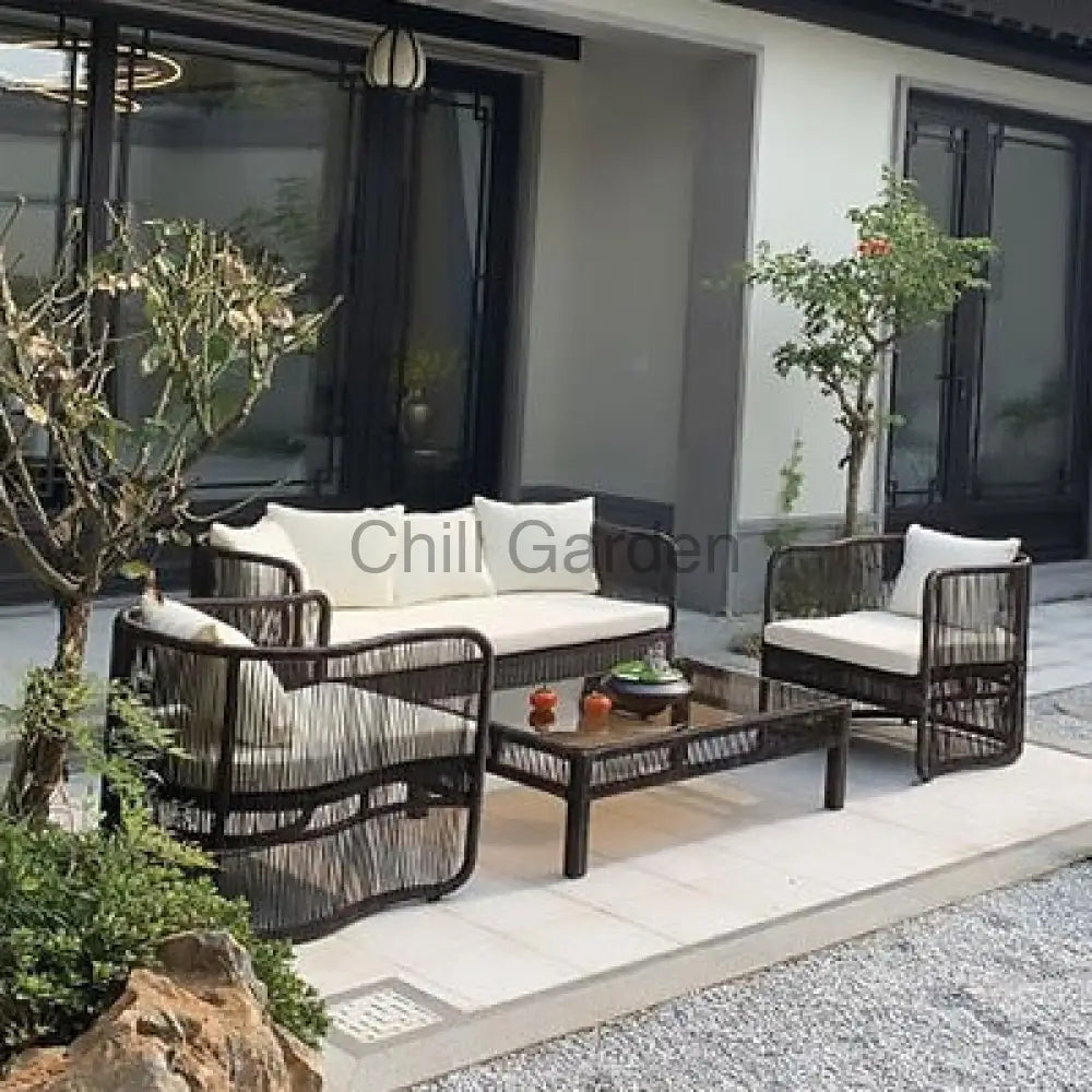 籐制戶外沙發 ︳沙發 咖啡桌︳戶外傢俬 Sofa018