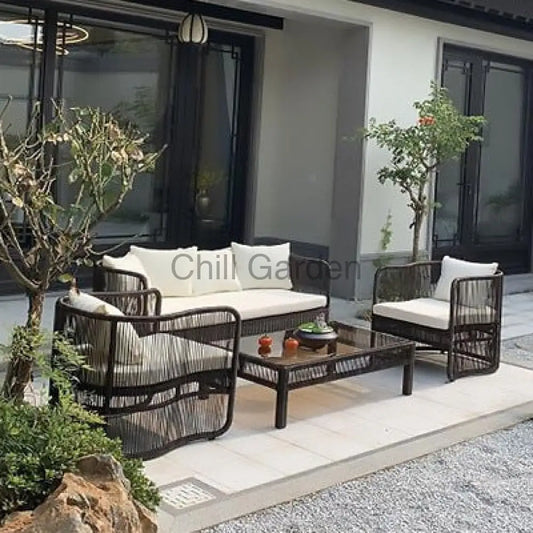 籐制戶外沙發 ︳沙發 咖啡桌︳戶外傢俬 Sofa018