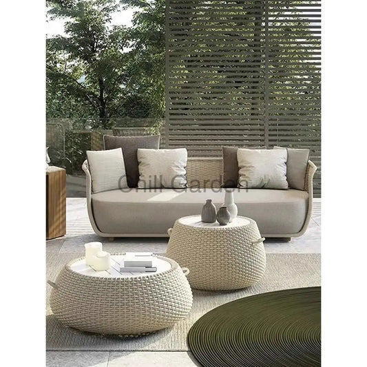 籐制戶外沙發 套裝 ︳藤椅 咖啡桌︳戶外傢俬 Sofa014