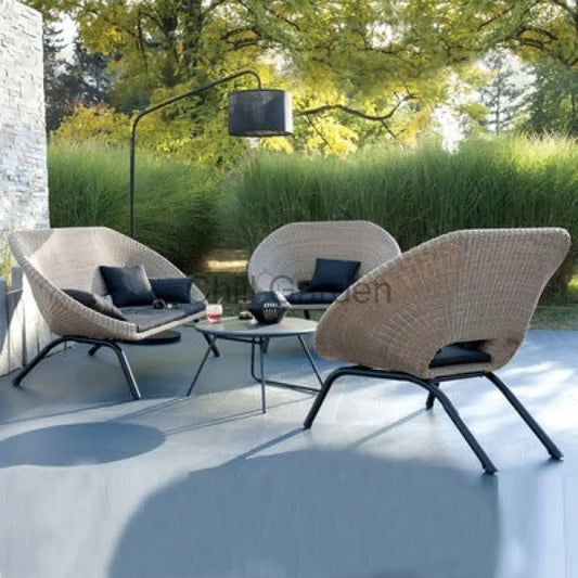 籐制戶外沙發 組合 ︳沙發 咖啡桌︳戶外傢俬 Sofa017