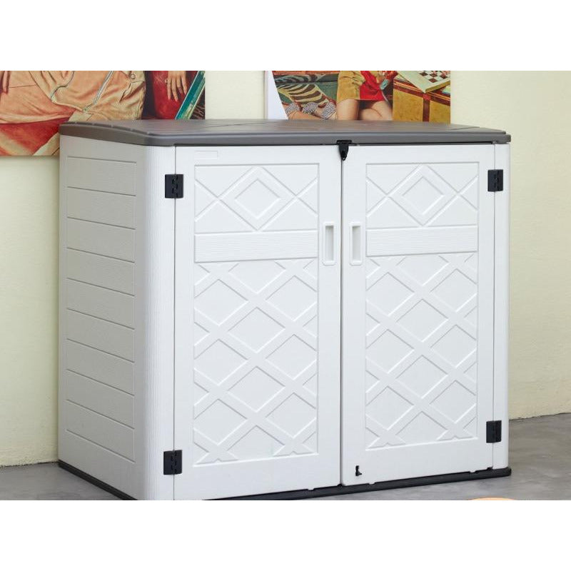 Chill Garden - HDPE 凌形花紋 戶外防水儲物櫃  | 戶外櫃 | 防水櫃 | 露台儲物櫃 | 露台戶外櫃 CH0005